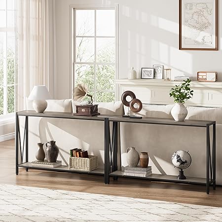 2-Tier Entryway Consol Table With Storage