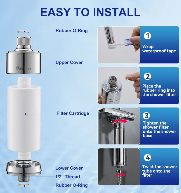 Filter Water Reduces Chlorine Heavy, Metal  Sediment