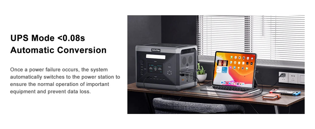 2500W 2400W LiFePO4 Battery Power Bank Generator