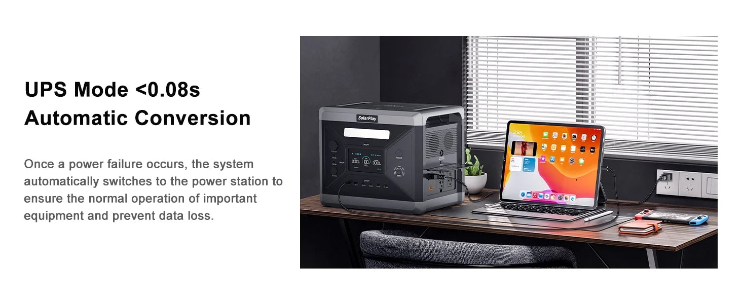 2500W 2400W LiFePO4 Battery Power Bank Generator