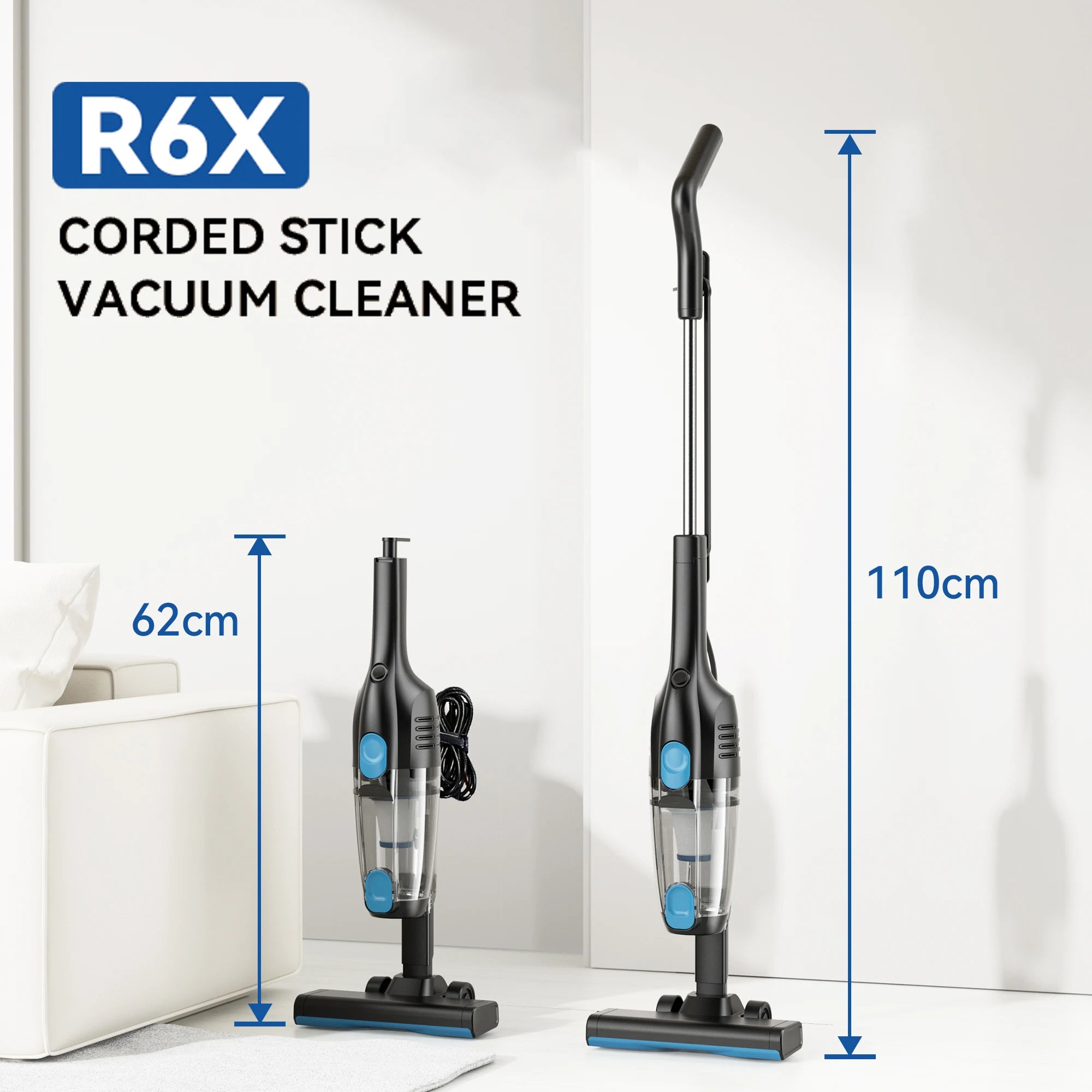 Extra Long Cord Handheld Vacuum Hard Floor