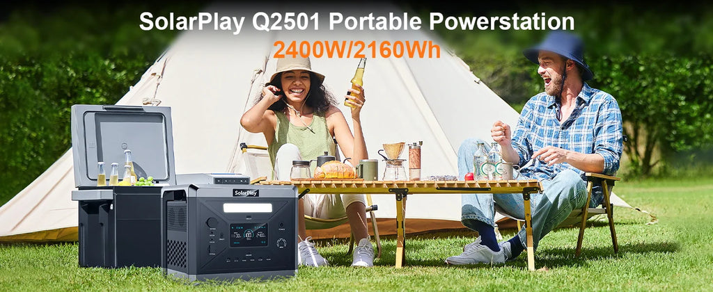 SOLARPLAY Mobile Power 220v 2400w Portable Power Station 2160WH Camping Supplies Auxiliary Battery Lifepo4 For Camping Outdoor