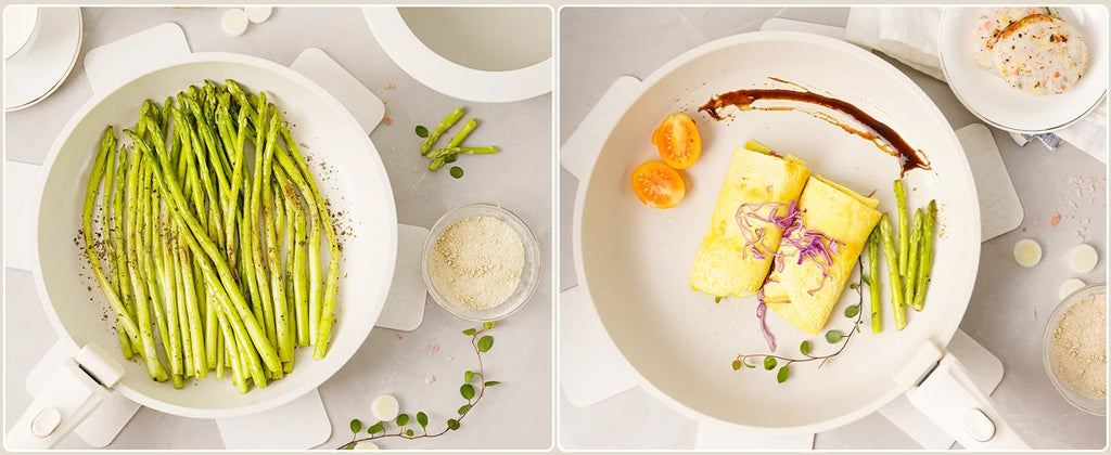 21Pc. Pots and Pans Set Ceramic Cookware,