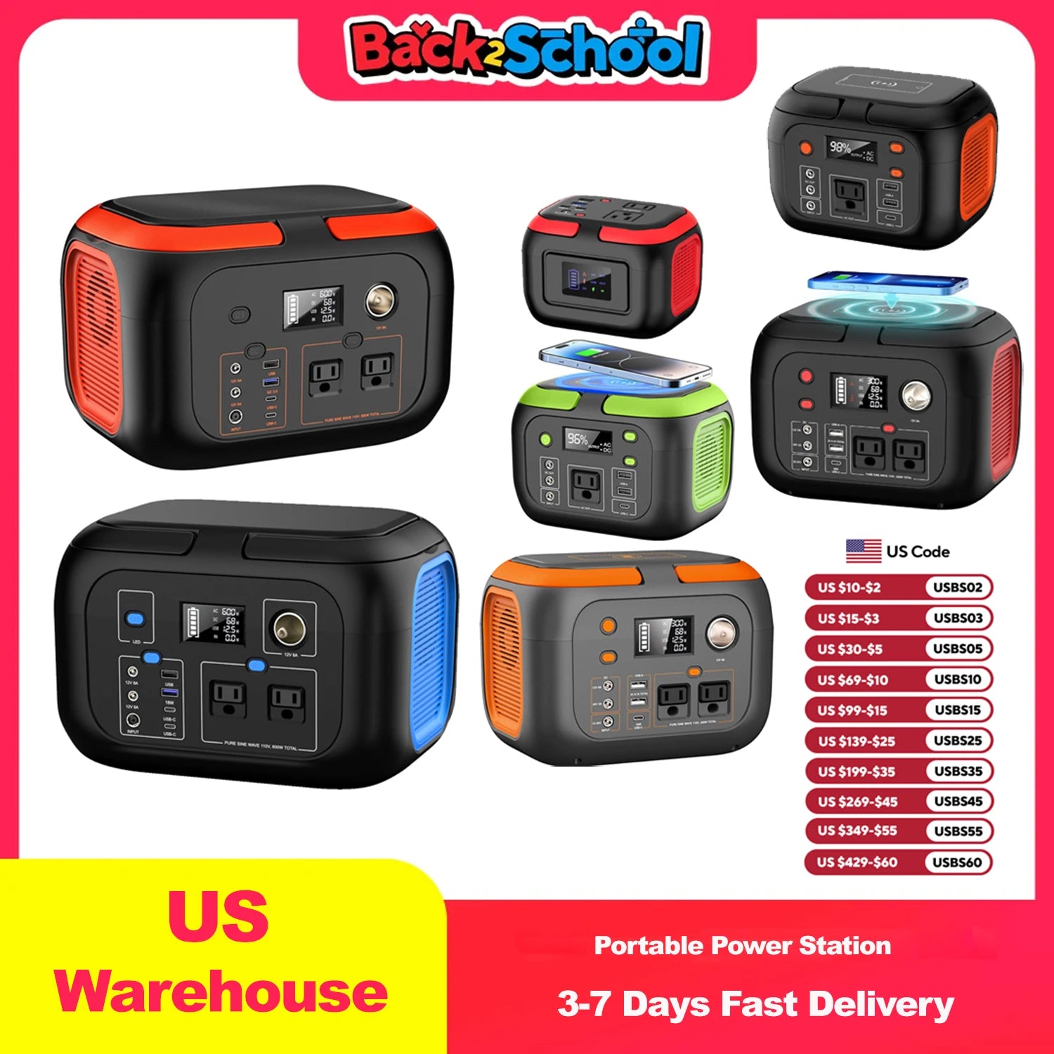 Portable Power Station, Solar Generator