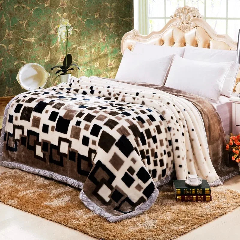 Flannel Blanket Soft Cashmere, Various Colors, Patterns, Sizes