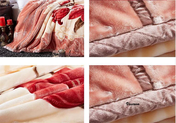 Flannel Blanket Soft Cashmere, Various Colors, Patterns, Sizes