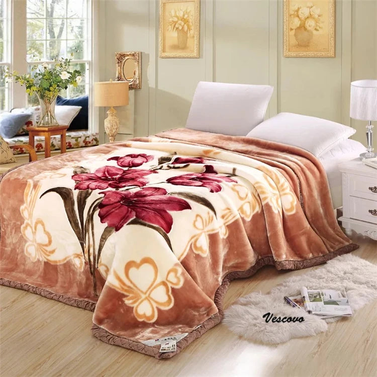 Flannel Blanket Soft Cashmere, Various Colors, Patterns, Sizes