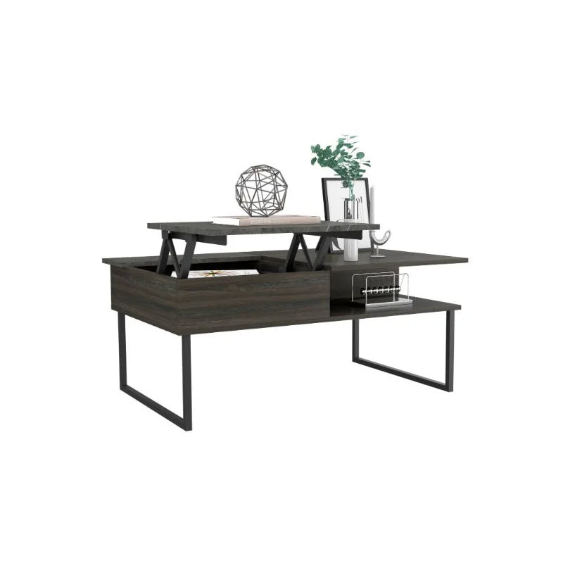 Lift Top Coffee Table One Shelf
