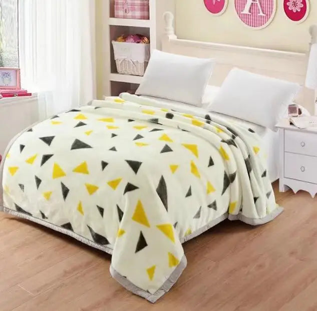 Flannel Blanket Soft Cashmere, Various Colors, Patterns, Sizes