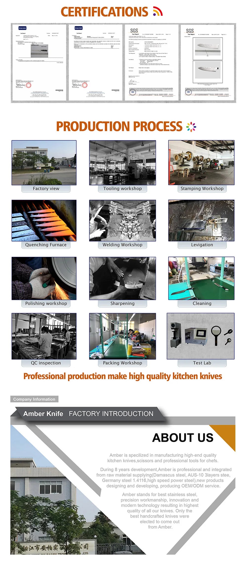 67-layer Damascus steel 8" Kiritsuke Kitchen knife