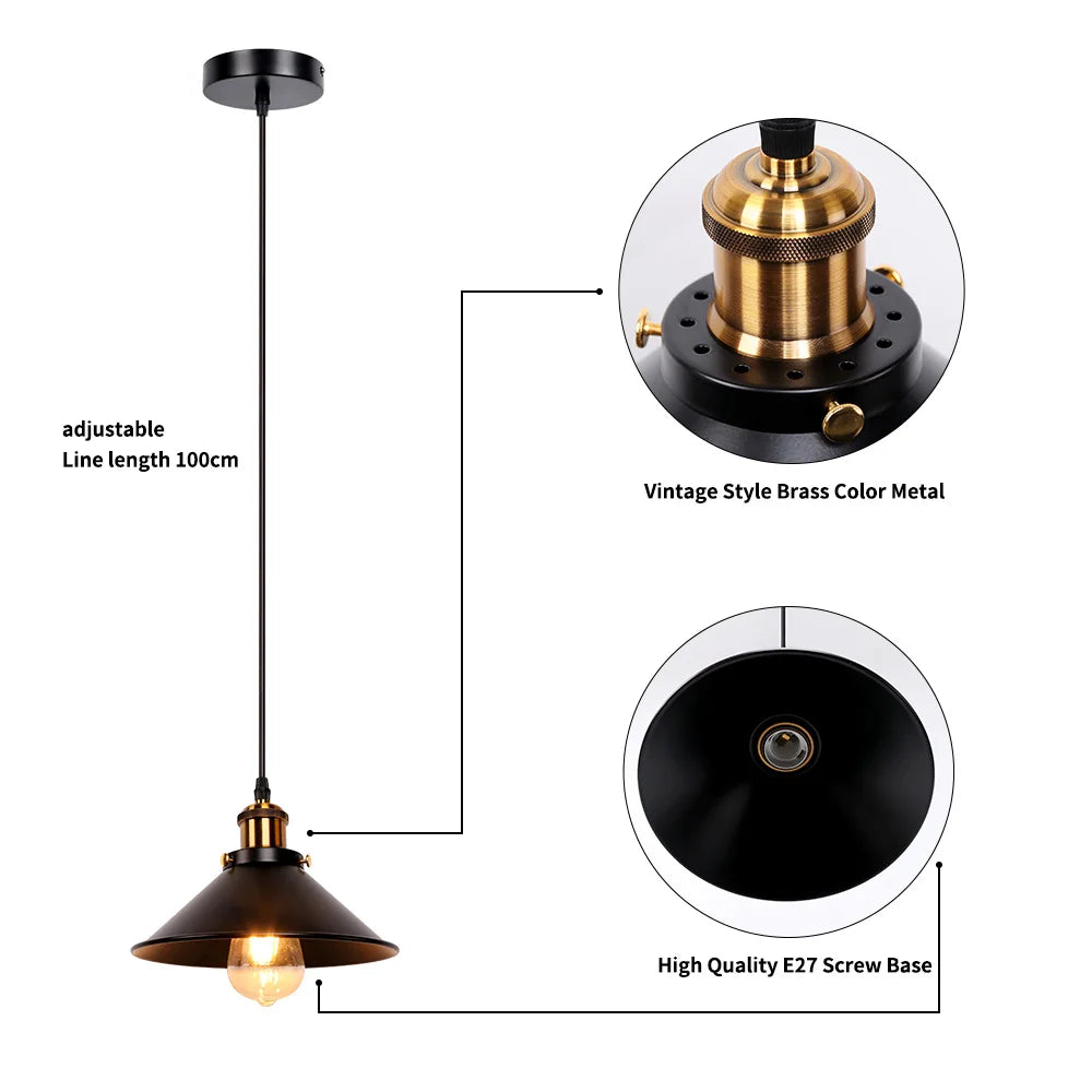 Little Black Umbrella Hanging Lamp,