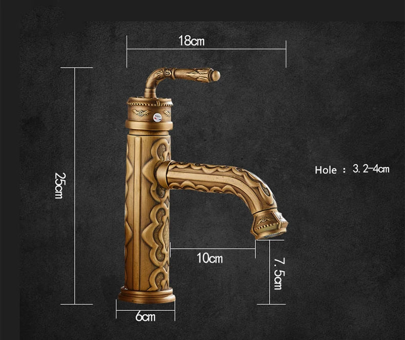 Basin Faucets Solid Brass Bathroom Faucet Single Handle