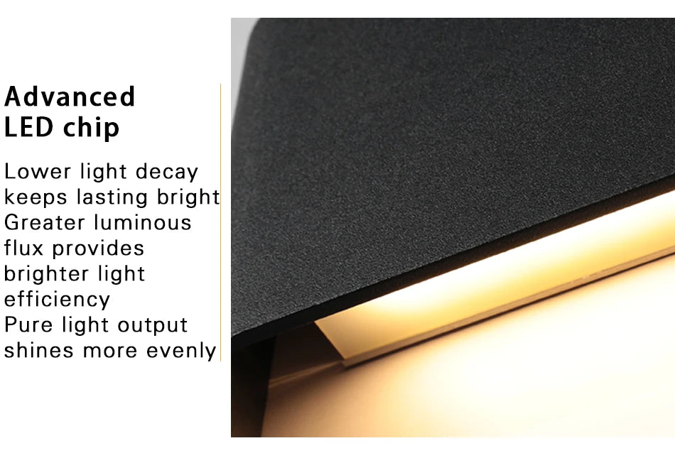 Dimmable Led Wall Lamp, Black, White, Silver