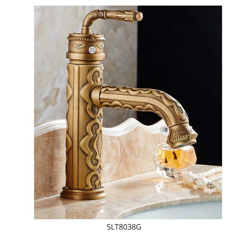 Basin Faucets Solid Brass Bathroom Faucet Single Handle