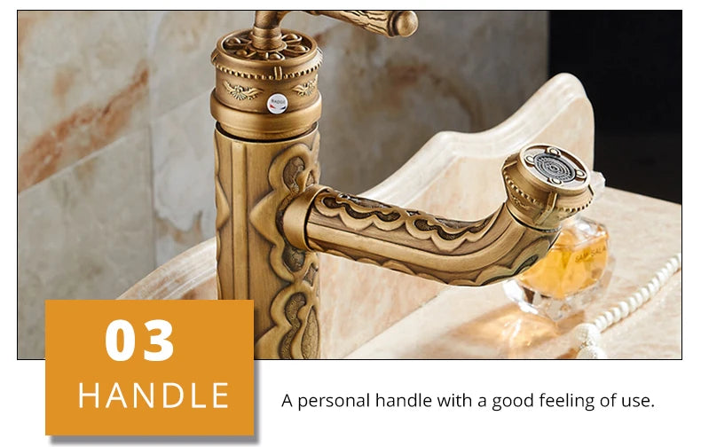 Basin Faucets Solid Brass Bathroom Faucet Single Handle