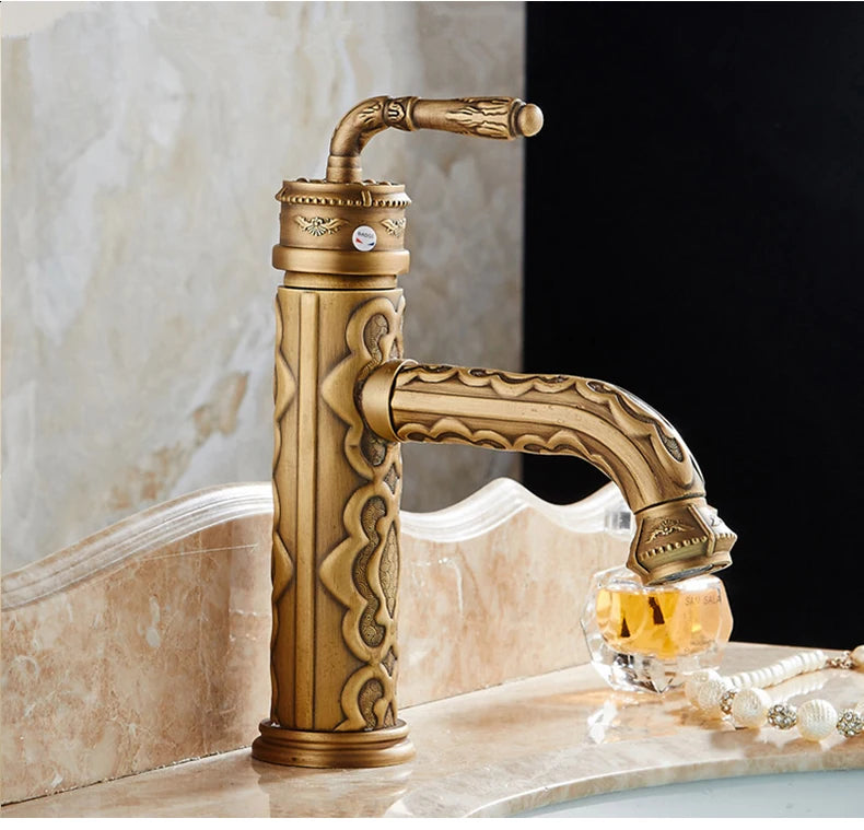 Basin Faucets Solid Brass Bathroom Faucet Single Handle