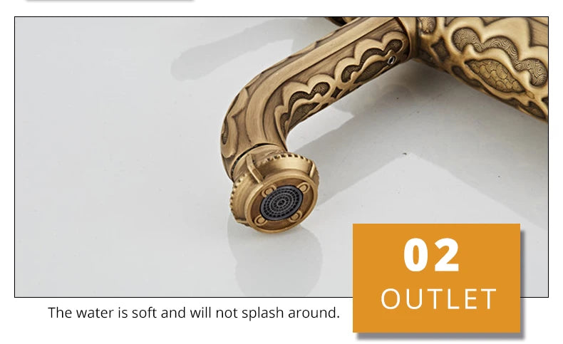 Basin Faucets Solid Brass Bathroom Faucet Single Handle