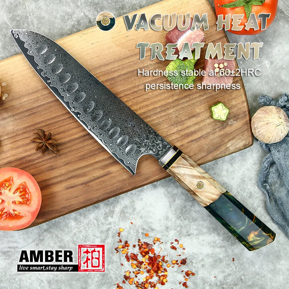 7 inch 67 Layers VG10 Damascus Steel Kitchen Knives