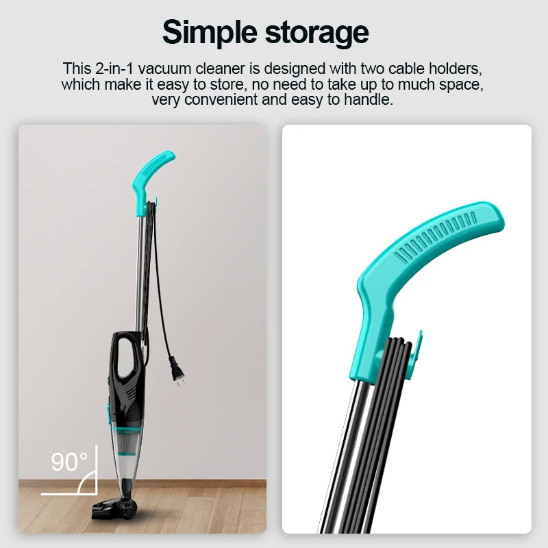 Extra Long Cord Handheld Vacuum Hard Floor