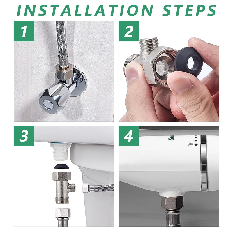 Bidet Toilet Seat Attachment, Adjustable Water Pressure