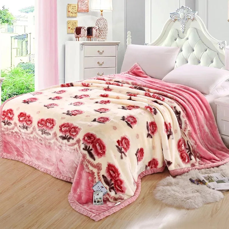 Flannel Blanket Soft Cashmere, Various Colors, Patterns, Sizes