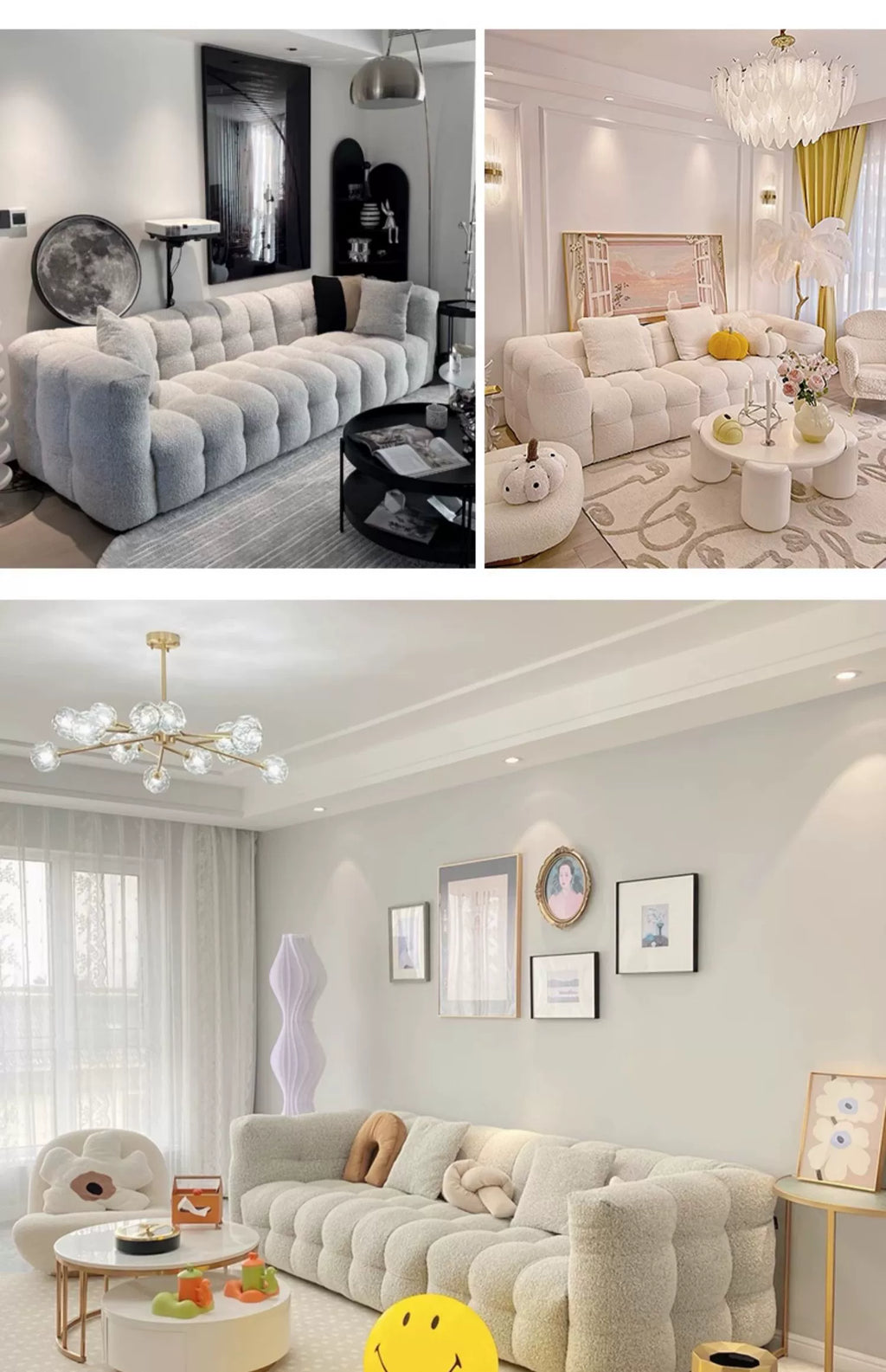 Plush Reclining Sofa Corner Lounger