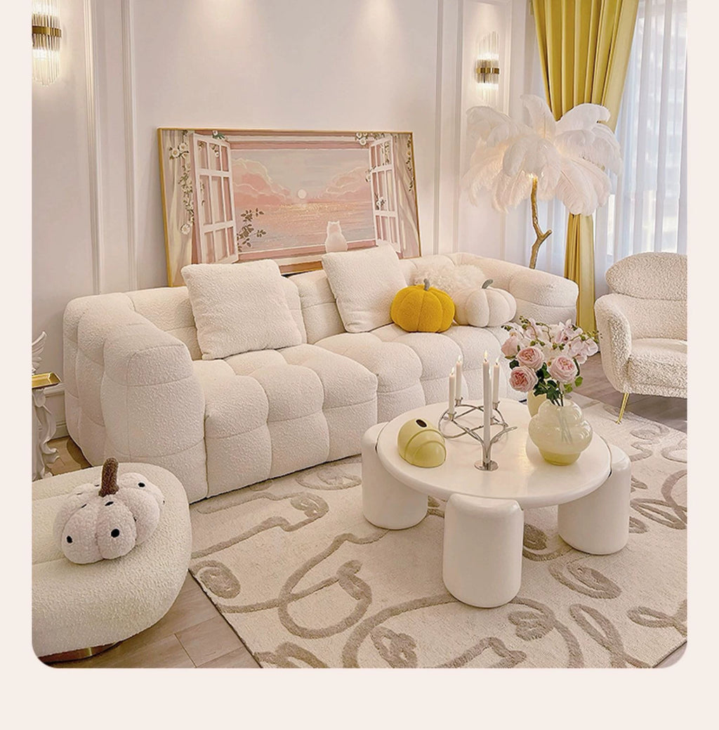 Plush Reclining Sofa Corner Lounger