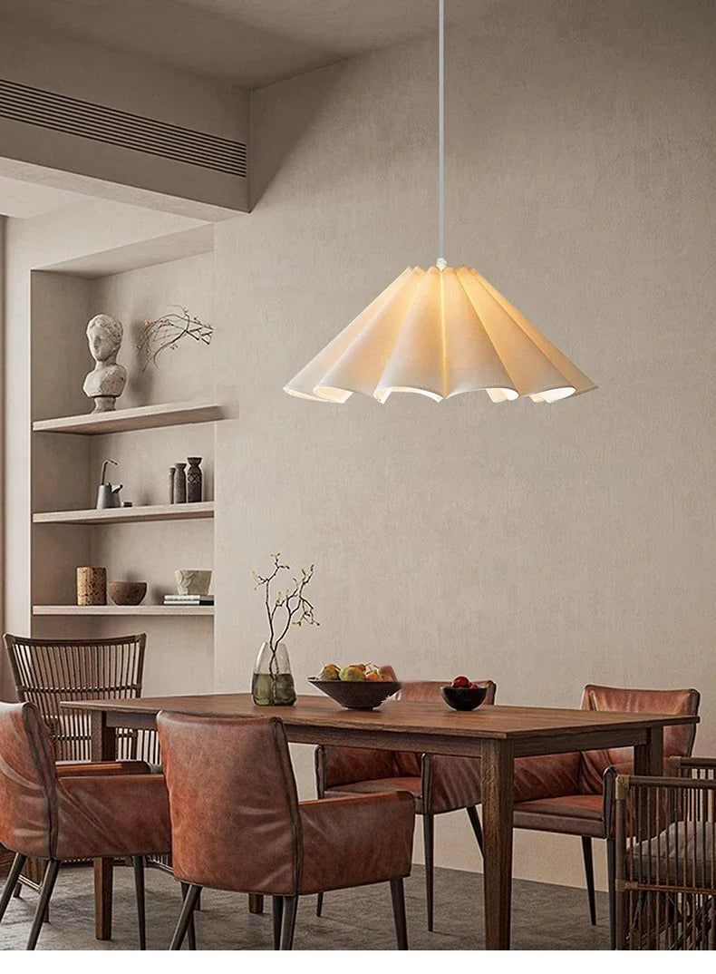 Fabric Led Chandelier Pendant Lamp, Adjustable Cord