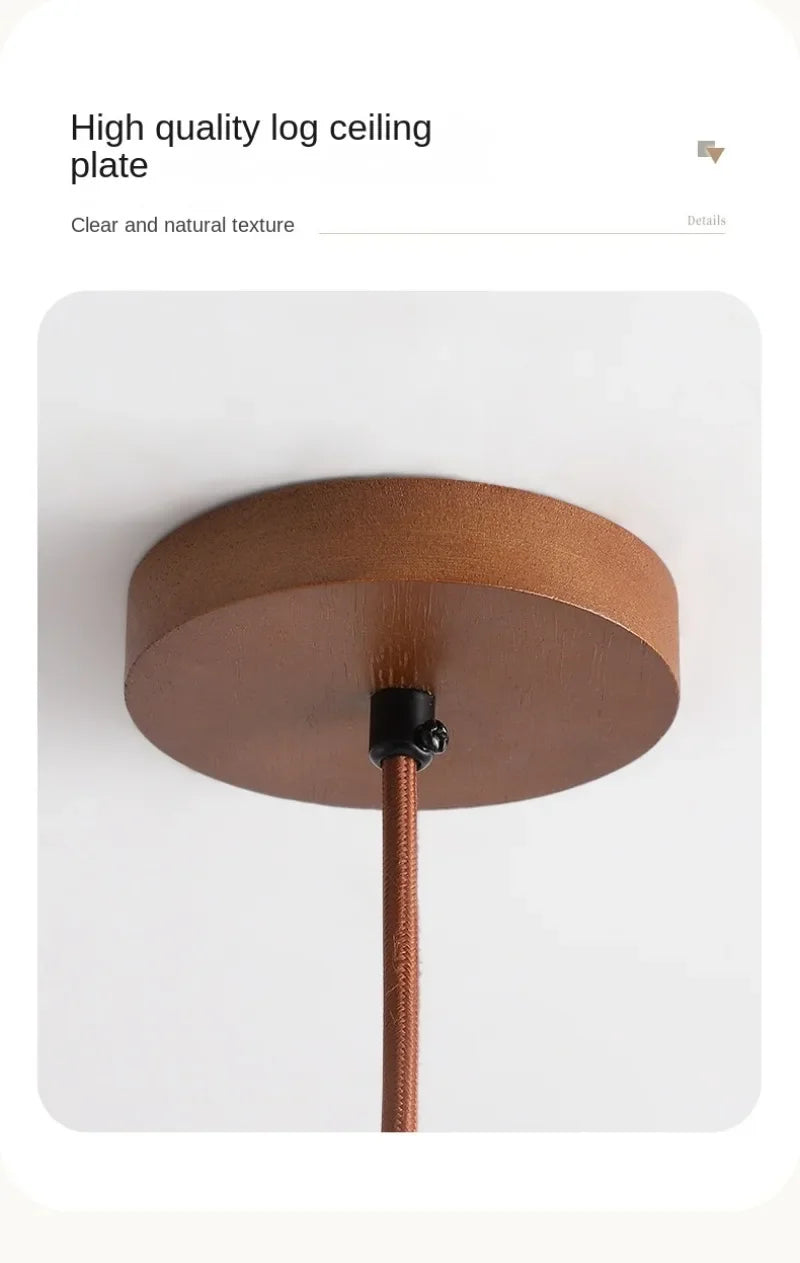 Stone Pendant LED Lamps, Bedroom, Bathroom, Dining Room