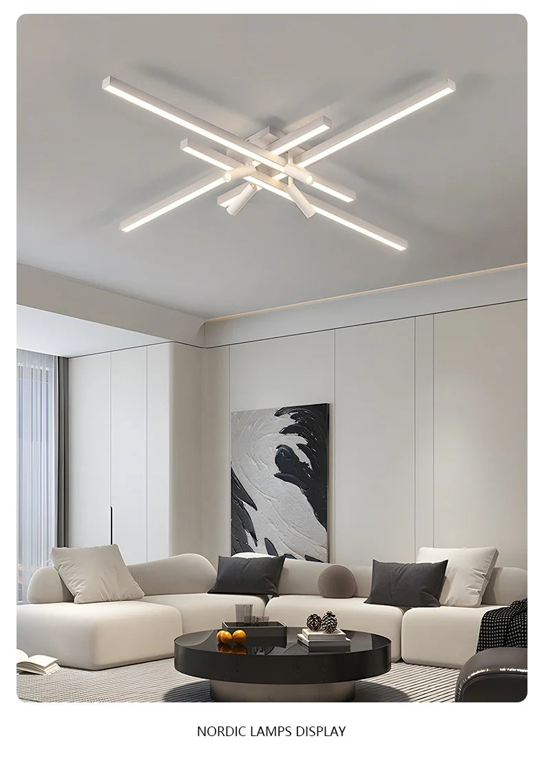 Ceiling Lights Long Line lamps, w/wo Remote