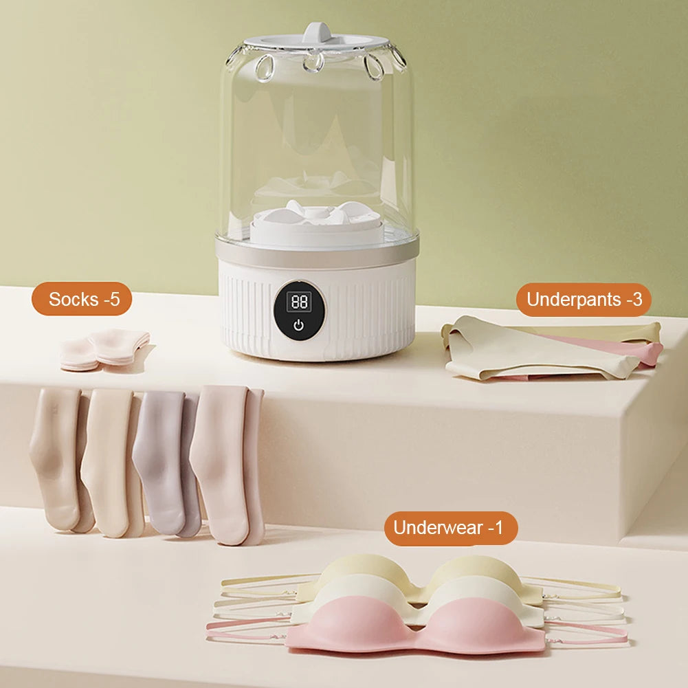 Cordless Small Washing Machine, Portable for Travel