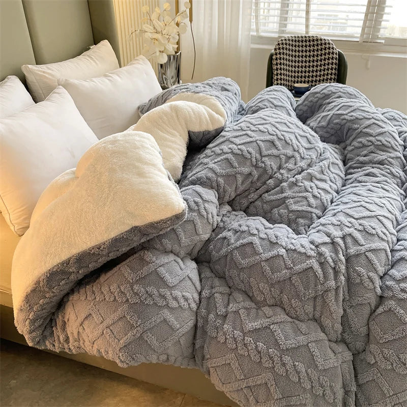 Polyester Sherpa, Quilted Comforters, Various Colors, Sizes