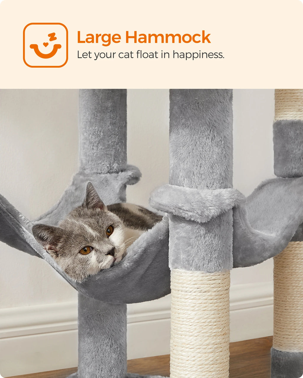 56.3-Inch Cat Tower for Indoor Cats