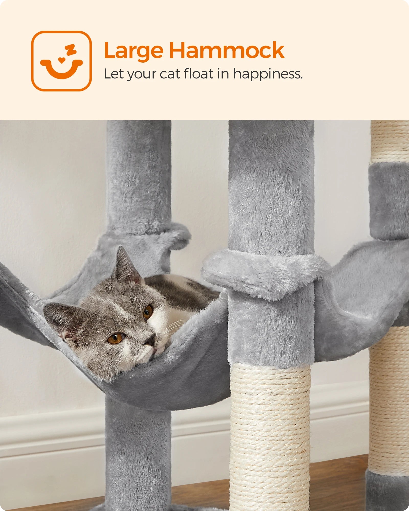 56.3-Inch Cat Tower for Indoor Cats