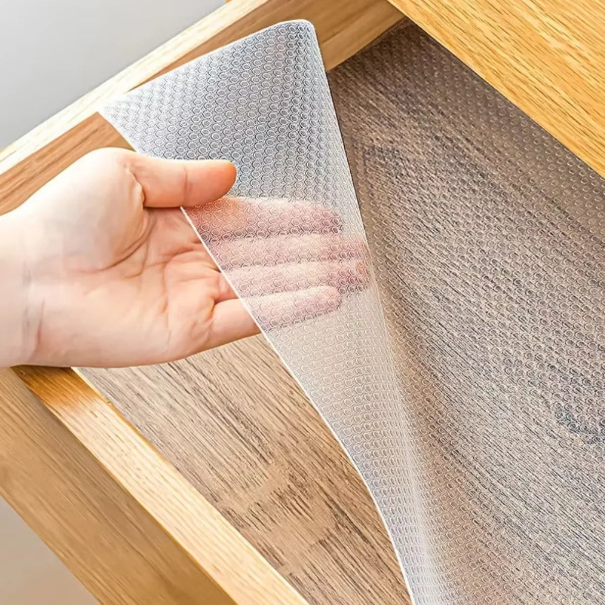30/60cm 1.5/5M Drawer Mat Shelf Cover, Non-Slip, Waterproof