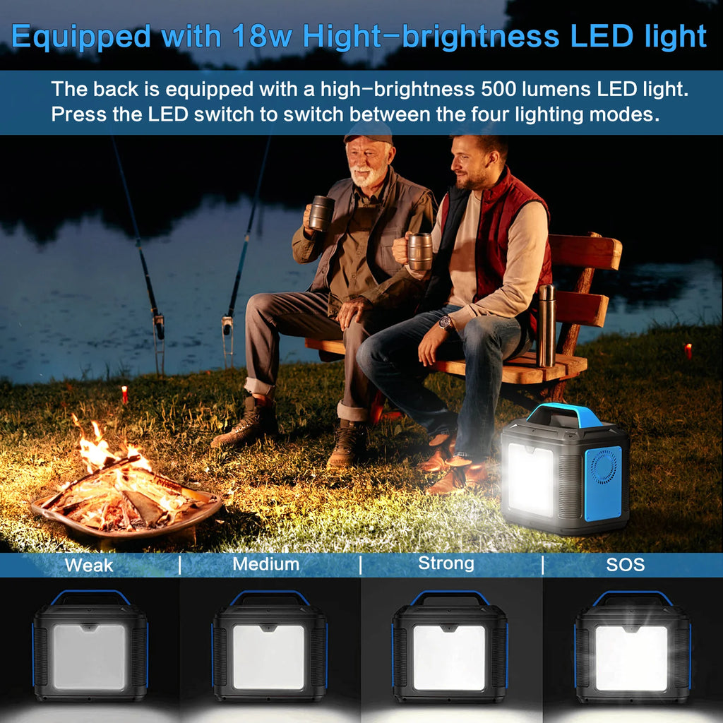 300W PowerStation, Lithium-Ion Battery, RV Camping