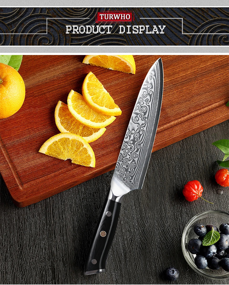 5" 67 Layer Damascus Steel Peeling, Vegetable Knife