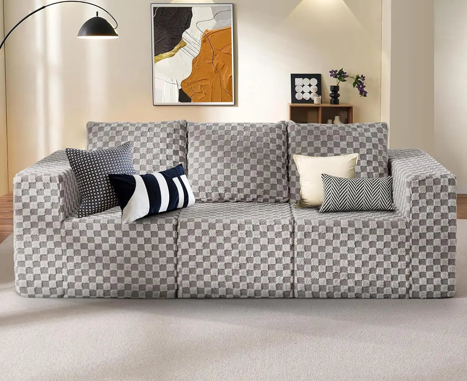 3-Seater Modular Couch, Deep Seat, Pillows