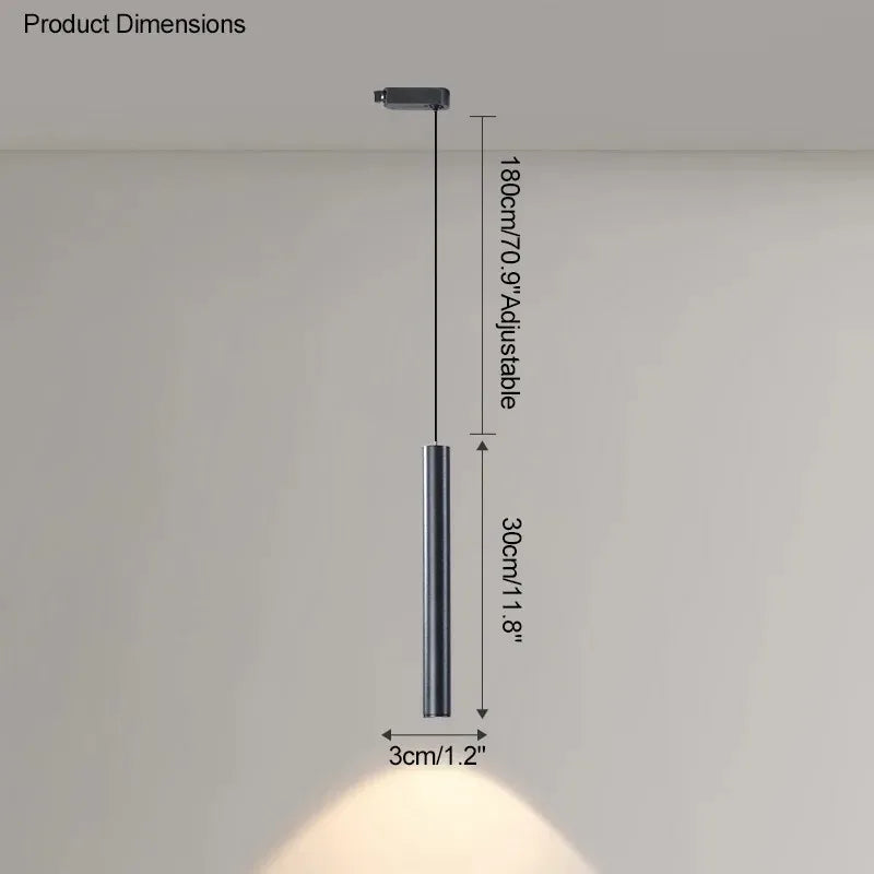 Surface mounted track lights, spotlights, LED, Hanging