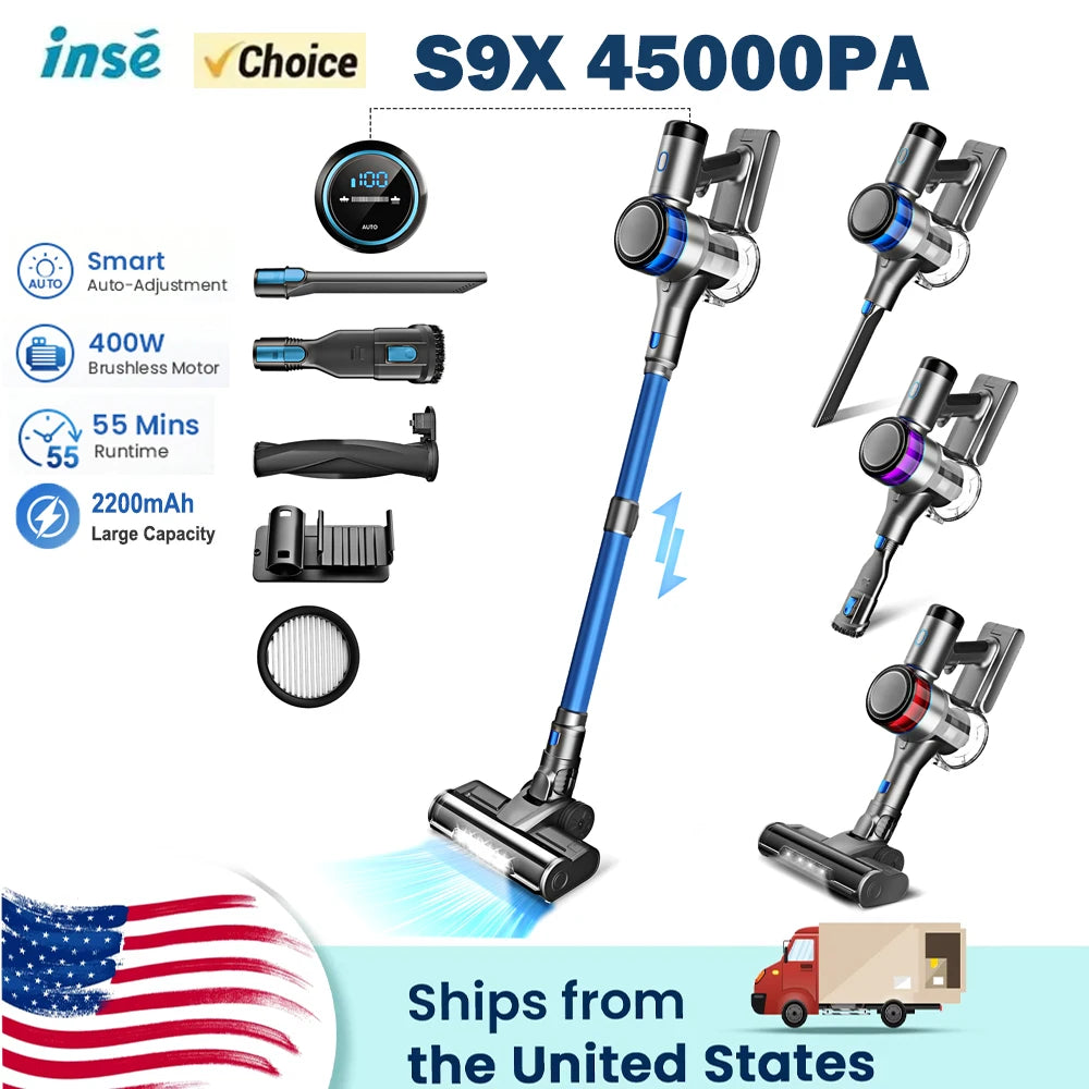 Cordless 45Kpa Stick Vacuum with LED Display