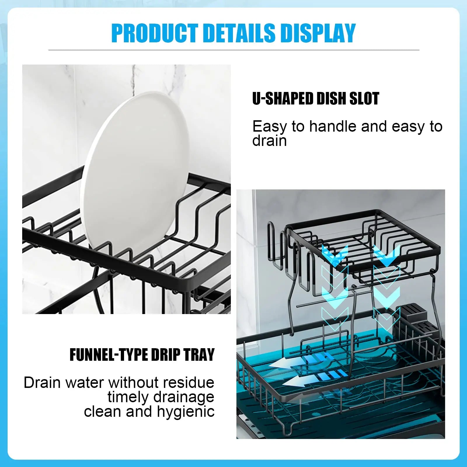 2-tier dish drying rack