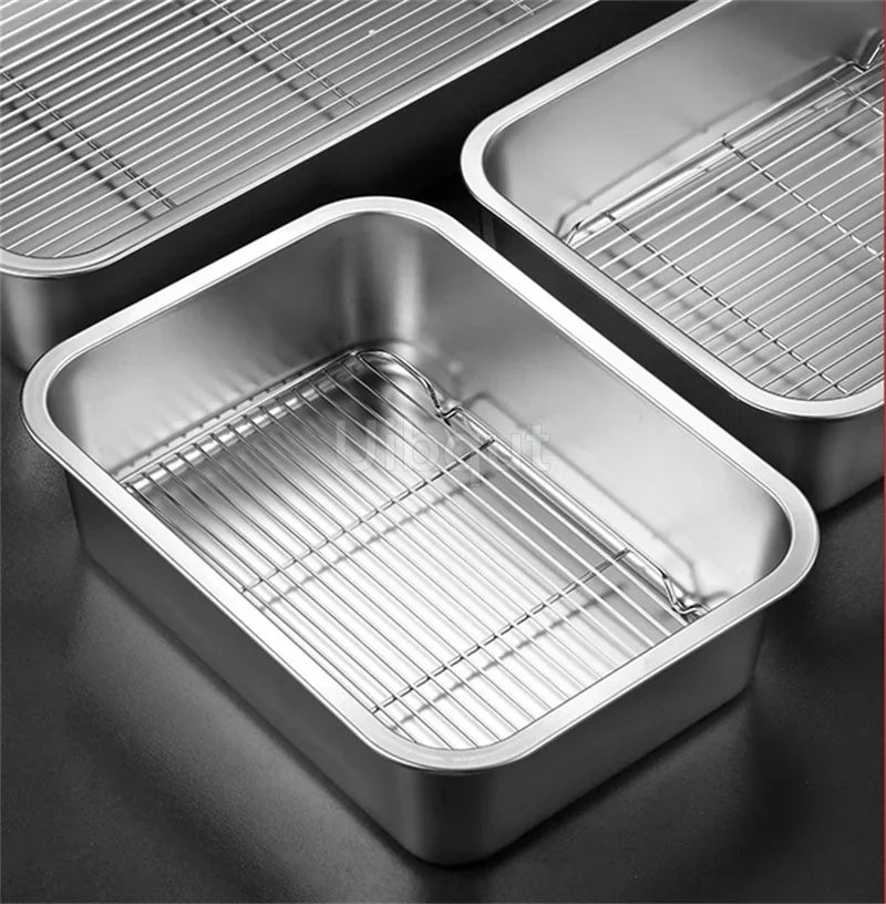 Stainless Steel Trays, Storage, Kitchen Containers, Lids
