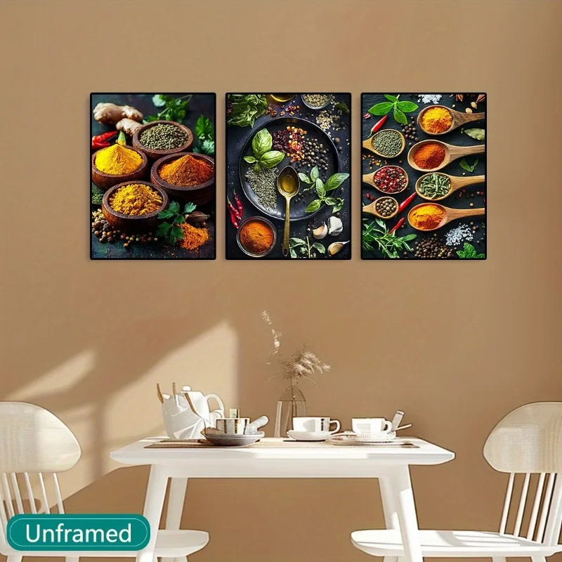 3-Piece Set Contemporary Canvas Wall Art