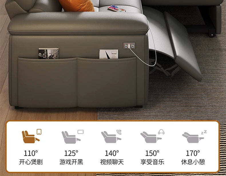 Fancy Sofas, Reclining Italian Sofa, Corner Storage