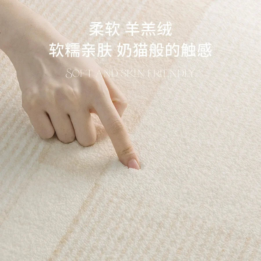 Fluffy Soft Lounge Rugs, Round Floor Mat, Anti-slip