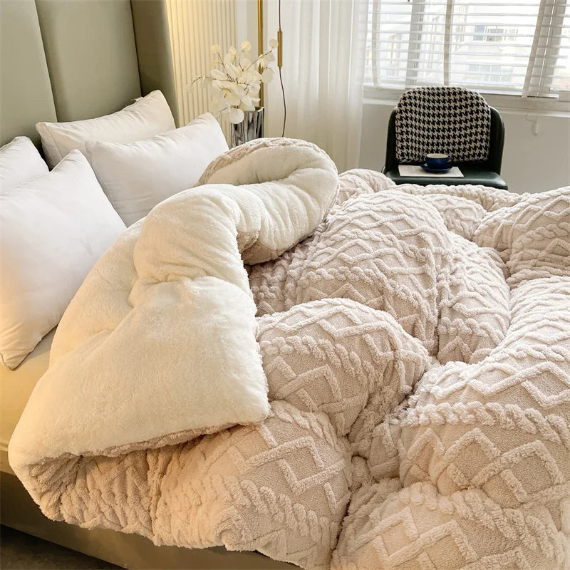 Polyester Sherpa, Quilted Comforters, Various Colors, Sizes