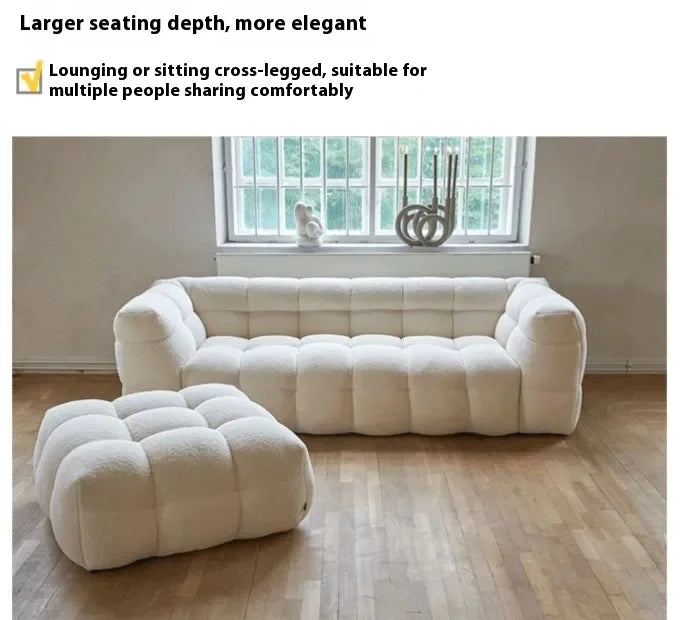 Plush Reclining Sofa Corner Lounger
