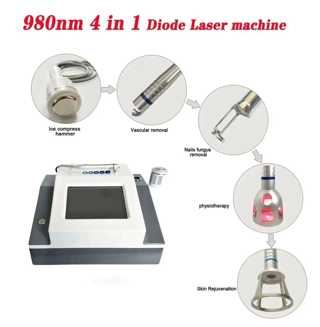 5 In 1 980nm Diode Laser, Nail Fungus, Spider Veins