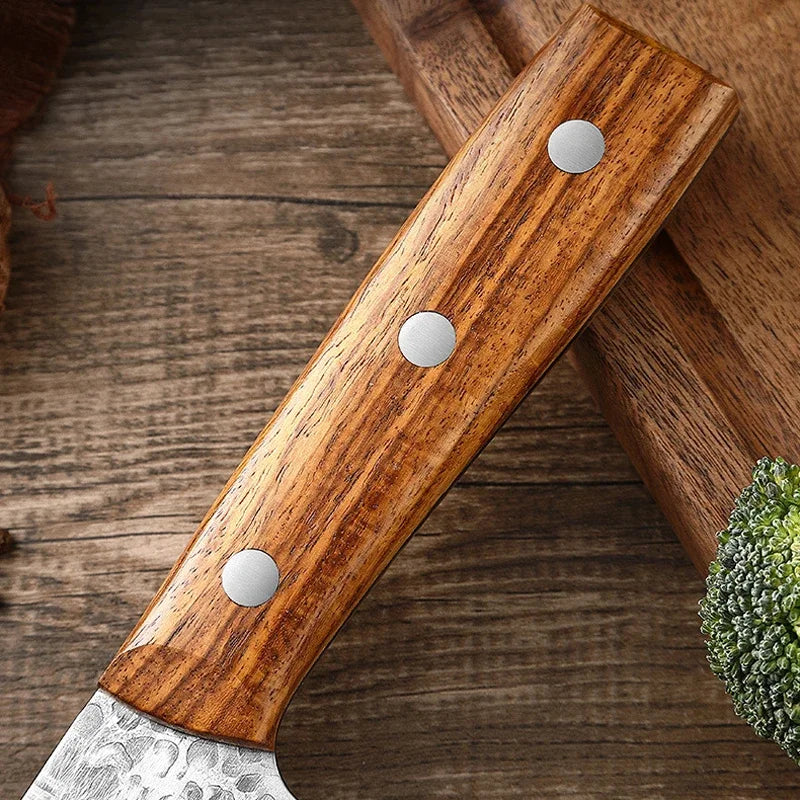 1-5pcs Japanese Kitchen Knives Set Stainless Steel Forged