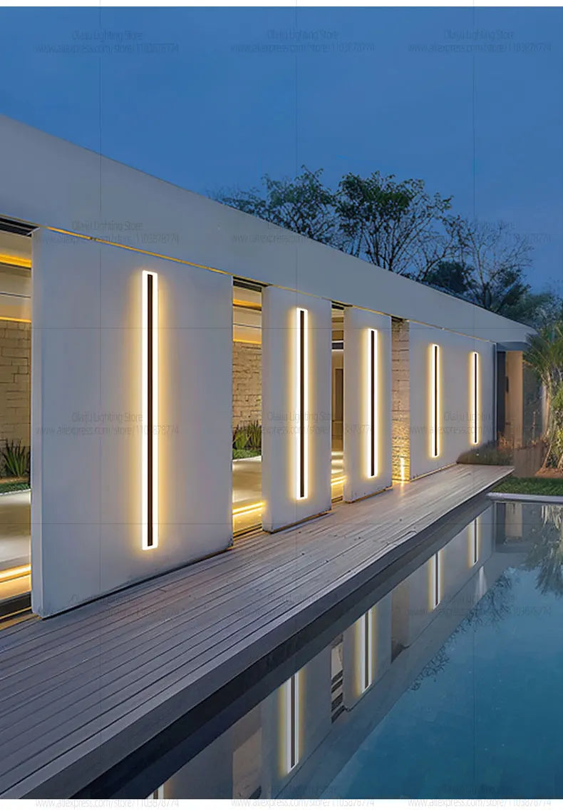 Waterproof Long Strip Wall Lights